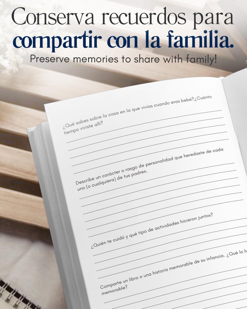 Coco & Lan PapÃ¡, comparte tu historia conmigo (Tapa dura): 250+ Preguntas, Libro de recuerdos y memorias, Regalo personalizado para PapÃ¡, DÃ­a del Padre, CumpleaÃ±os, Aniversario y Navidad. (EdiciÃ³n en espaÃ±ol) - Image 4