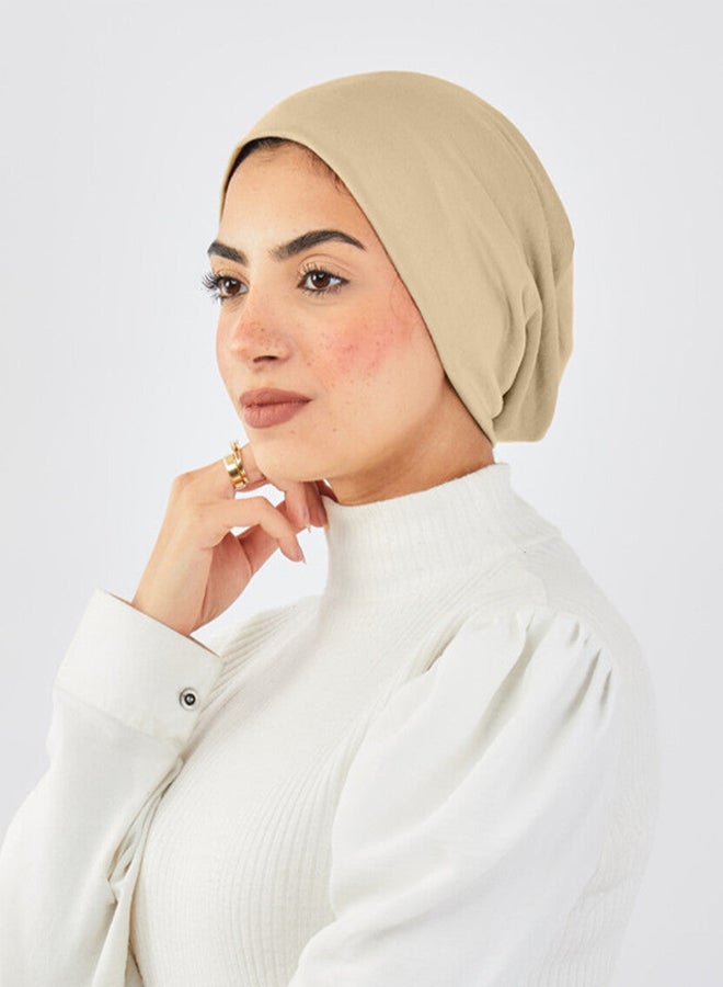 Tie Shop - No Thread Bonnet - Bone Beige For Women