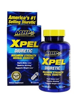 MHP MHP XPEL Diuretic 80 Capsules – Maximum Strength Herbal Formula for Rapid Water Loss | Reduces Bloating & Supports Weight Loss Naturally  - Image 1