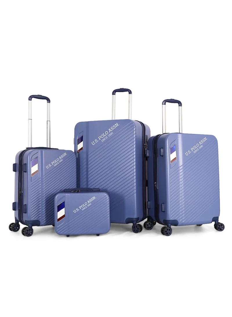 U.S. Polo Assn. U.S. Polo Assn. 4-Piece Hardshell Luggage Set |12" 20" 24" 28" Spinner Suitcases with TSA Lock - Complete Travel System