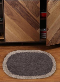 Status Contract Microfiber Soft and Super Absorbent Door Mat/Bath Mat-Brown, 38 X 58 Cm  - Image 1