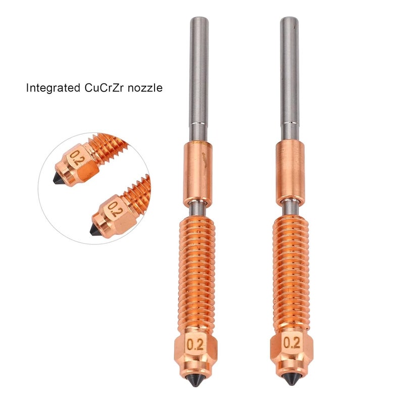 مجموعة فوهات ثنائية المعدن مقواة بالصلب 0.2 مم قابلة للتبديل السريع 2 قطعة لطابعة ثلاثية الأبعاد K1C K1 Ender 3V3 - Image 5