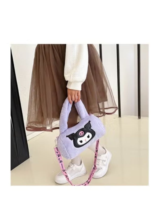 Sanrio Cute Cartoon Plush Toy Shoulder Crossbody Bag Rectangular Hand Bag Girls Children Backpack Claw Machine - Image 2