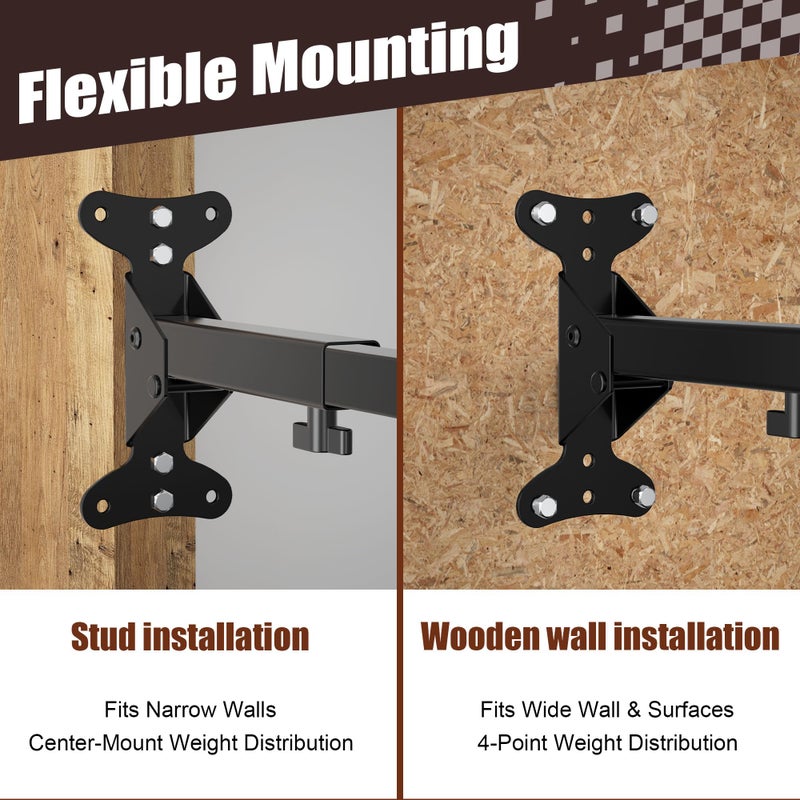 7S garage Bike Wall Mount Hanger, 2 Pack Heavy-Duty Durable Storage Garage Hook, Adjustable Indoor Bicycle Hanging Arms Bike Holder Rack, Hold up to 66lbs in Apaterment, Shed - Image 4