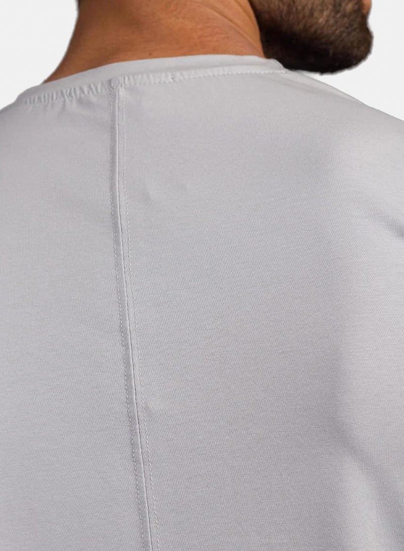 Stache Curved Back O-Neck T-Shirt - Image 3