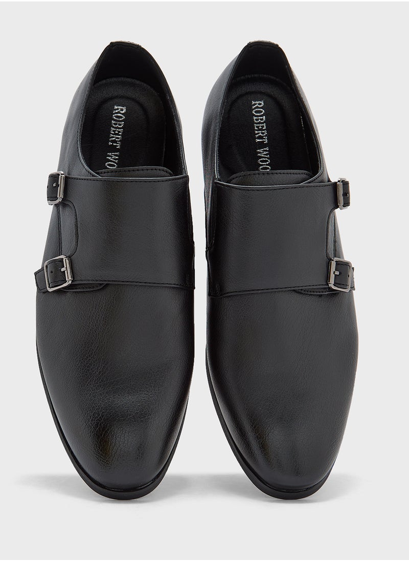 Robert Wood - Monk Strap Formal Slip Ons - Image 1