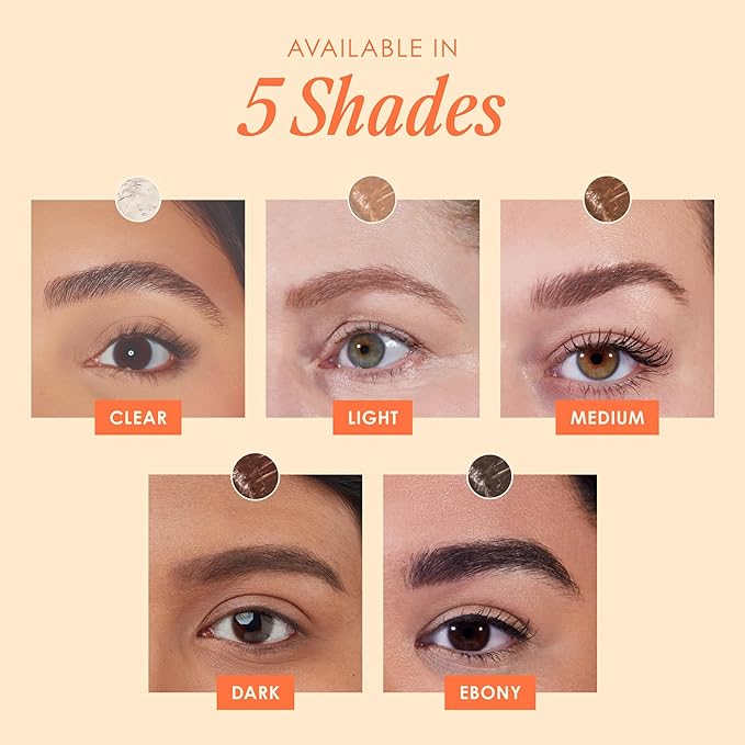 Grande Cosmetics Grande Cosmetics GrandeBROWFILL Volumizing Brow Gel Tinted or Clear Eyebrow Mascara Soft Flexible Hold Water Resistant Light - Image 5
