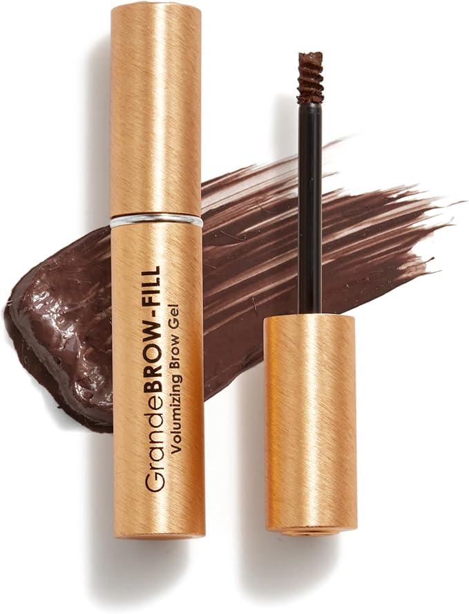 Grande Cosmetics Grande Cosmetics GrandeBROWFILL Volumizing Brow Gel Tinted or Clear Eyebrow Mascara Soft Flexible Hold Water Resistant Light - Image 1