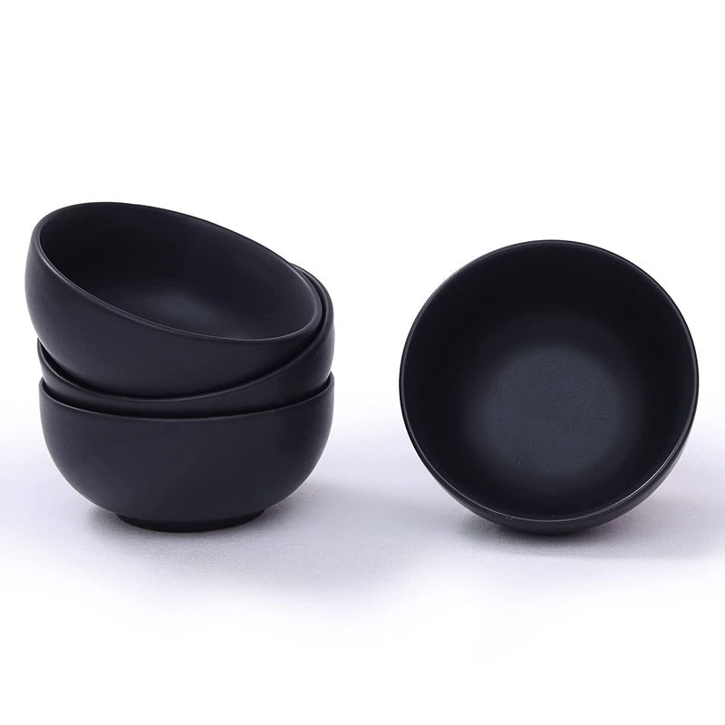 Caffeine Ceramic Handmade Back Matte katori Bowl 200ml (Set of 4) - Image 2