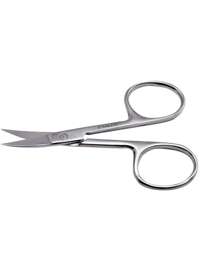 Small Eyebrow Scissors All Purpose - Mini Women's Grooming Metal Steel Curved Cutting Scissors for Brow, Lash, Nose Hair, Mustache, Nail, Craft - Image 2