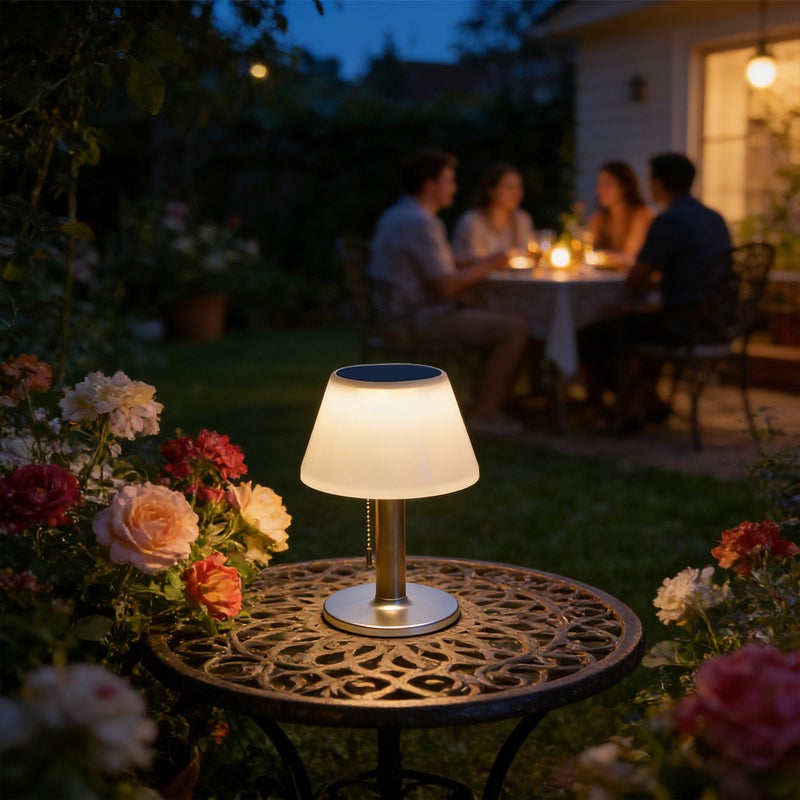 Solar Table Lamp Decorative Figurine for Villa Outdoor Bar Table Camping Ambient Light - Image 1