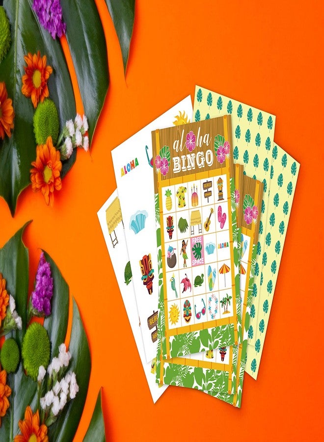 OZTEMETY Hawaiian Bingo Card Game, Luau Aloha Tropical Summer Party Supplies, Favor, Decorations – 24 Players Bingo Game Haw001 - Image 4