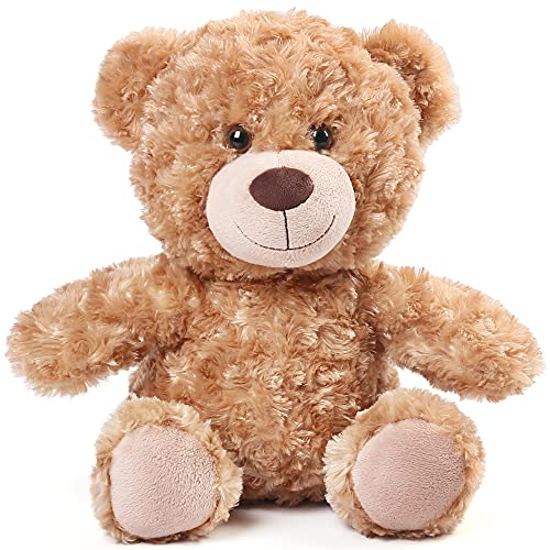 BenBen Brown Teddy Bear Stuffed Animal 12 inch Cute Shaggy Stuffed Bear Plush Toy Baby Shower Decoration Easter Birthday Gift for Kids Girls Boys - Image 1