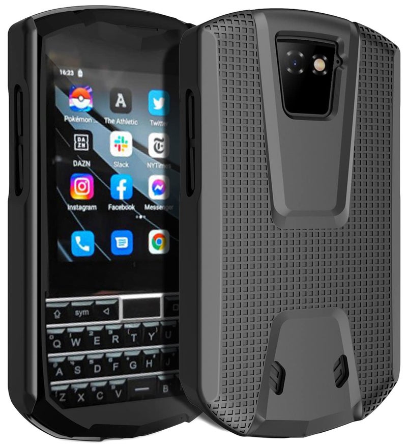Nakedcellphone حافظة لهاتف يونيهيرتز تيتان بوكيت، نيكيدسيلفون [نقش شبكي] غلاف صلب نحيف - أسود - Image 1