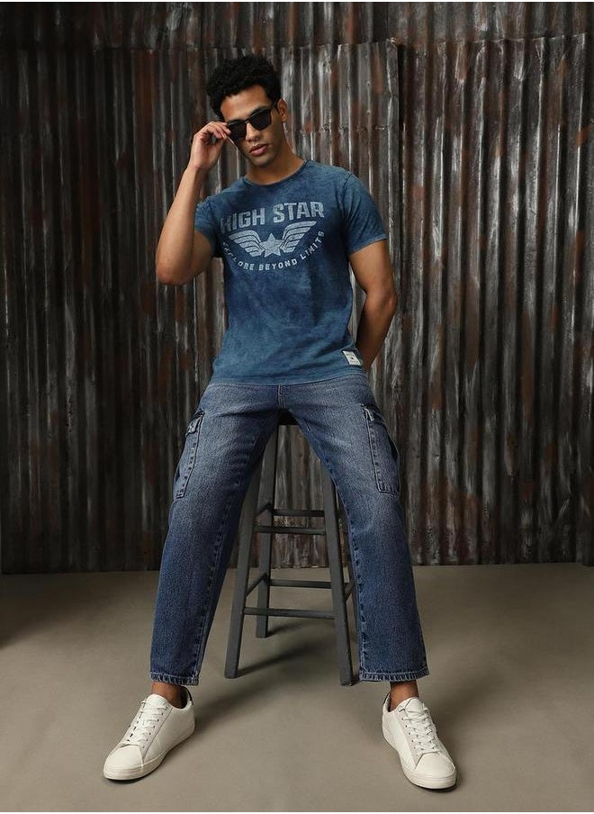 HIGH STAR - Graphic Print Round Neck T-Shirt by Styli - Image 1