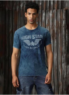 Graphic Print Round Neck T-Shirt by Styli