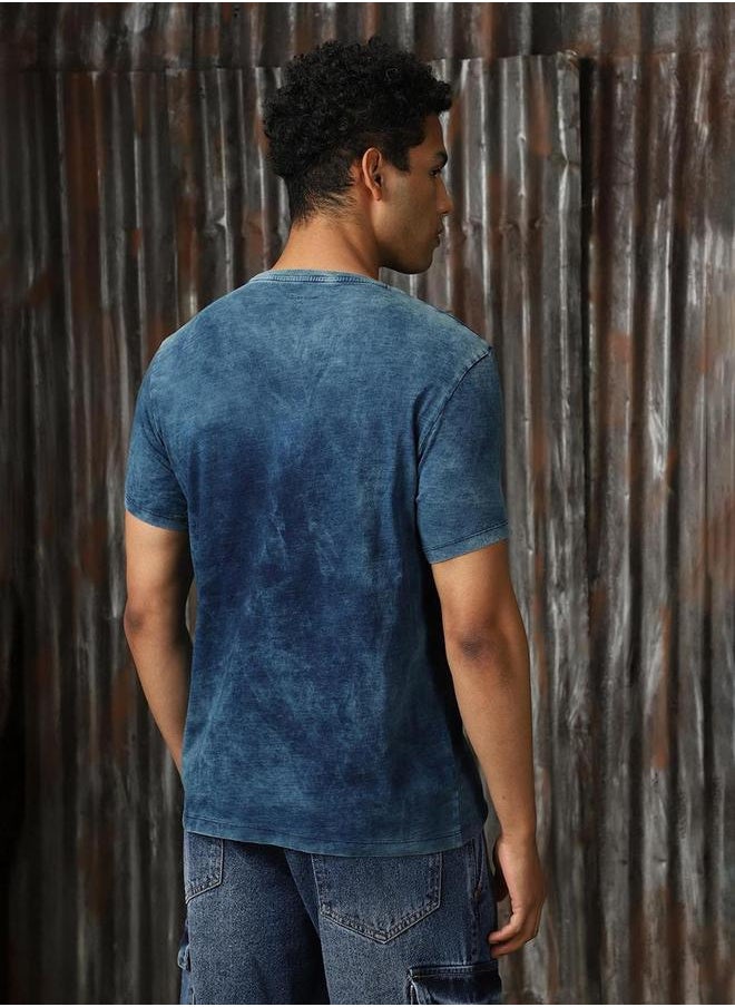 HIGH STAR - Graphic Print Round Neck T-Shirt by Styli - Image 1