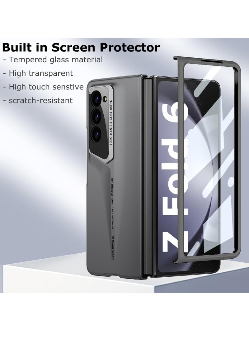 لهاتف Samsung Galaxy Z Fold 6 GKK حافظة هاتف ذات تغطية كاملة رفيعة للغاية باللون الفضي - Image 2