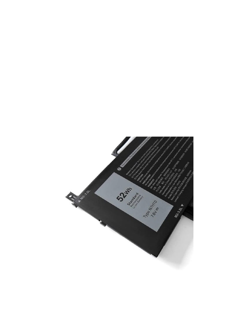 Terabyte N7HT0 Laptop Battery 52Wh 6500mAh 4-Cell 7.6V Compatible with Dell Latitude 9510 9520 / Latitude 9520 2-in-1 Series TVKGH V5K68 N2NLL HYMNG 08NFC7 N7HTO 0PKW00 089GNG 0HYMNG VM71K - Image 3
