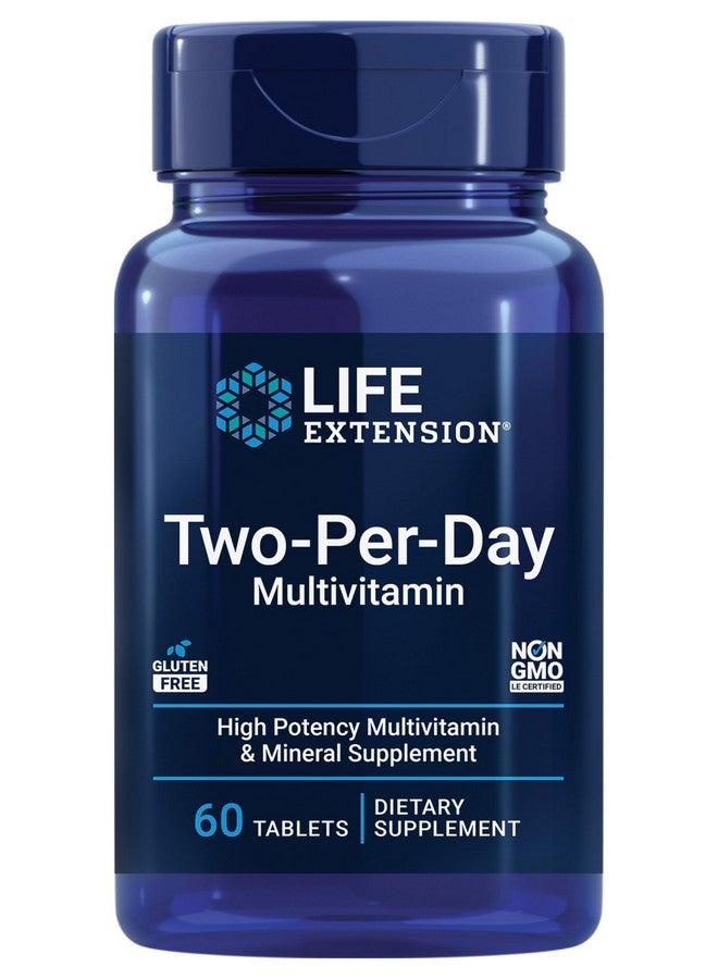 Life Extension Two-Per-Day Multivitamin - Daily Dose of Vitamins & Minerals for Men and Women - Complete Essential Vitamin Supplement for Energy, Health - Gluten-Free - Non-GMO - 60 Tablets - Image 1