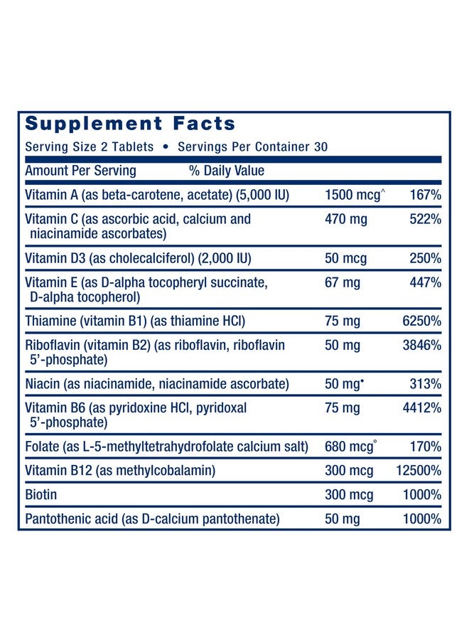 Life Extension Two-Per-Day Multivitamin - Daily Dose of Vitamins & Minerals for Men and Women - Complete Essential Vitamin Supplement for Energy, Health - Gluten-Free - Non-GMO - 60 Tablets - Image 4