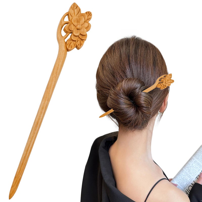 1 PACK Handmade Ancient Hair Sticks Chinese Hair Sticks Flower Retro Hair Stick Pin Hanfu Dressing Accessories Hair Chopsticks for Women Long Hair Christmas Unique Gifts Hair Accessories