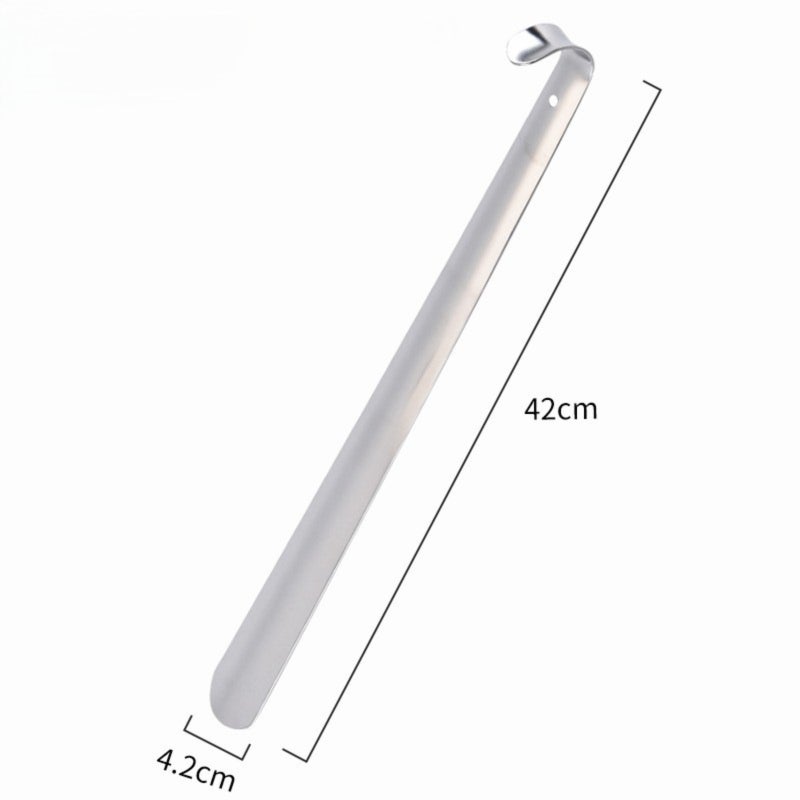 Long Handle Metal Shoe Horn: 16.5" Stainless Steel, Smooth Surface, Durable - Pain Relief Shoe Spoon for Seniors, Men, Women, Kids, Home, Office - Image 4