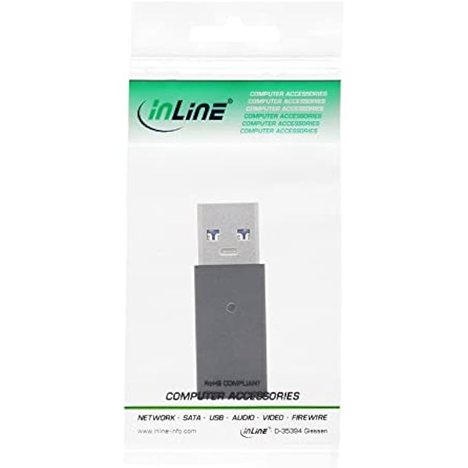 INLINE ® USB 3.1 ADAPTOR USB-A MALE TO USB TYPE-C FEMALE (GEN.1) - Image 2