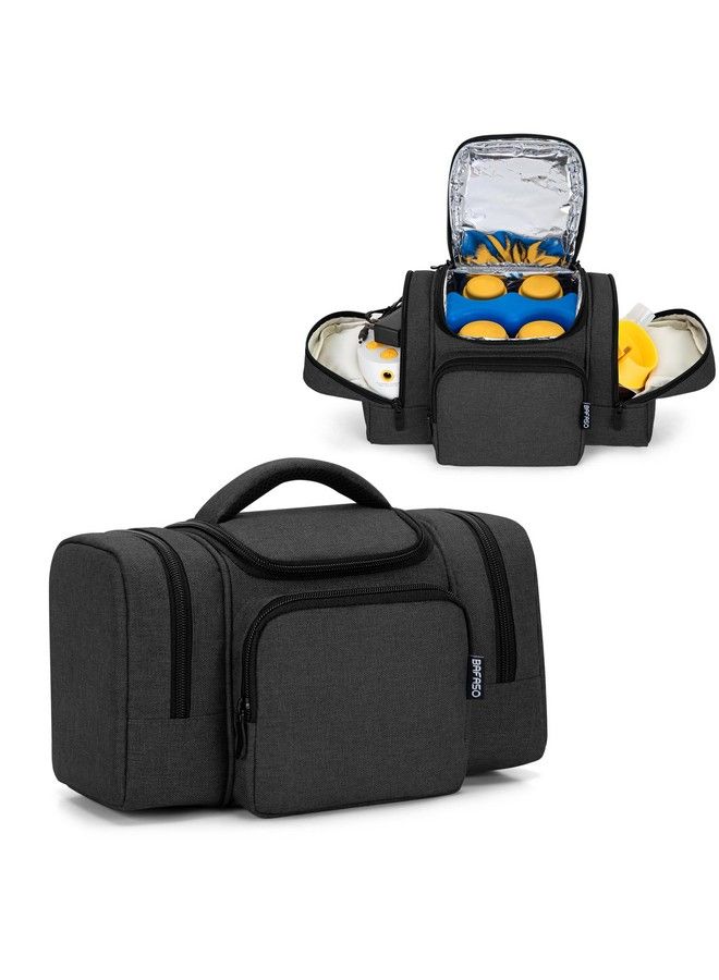 BAFASO Wearable Breast Pump Bag Compatible With Medela Pump In Style Tote For Wearable Breast Pump And Extra Parts (Patent Pending) Black  - Image 1