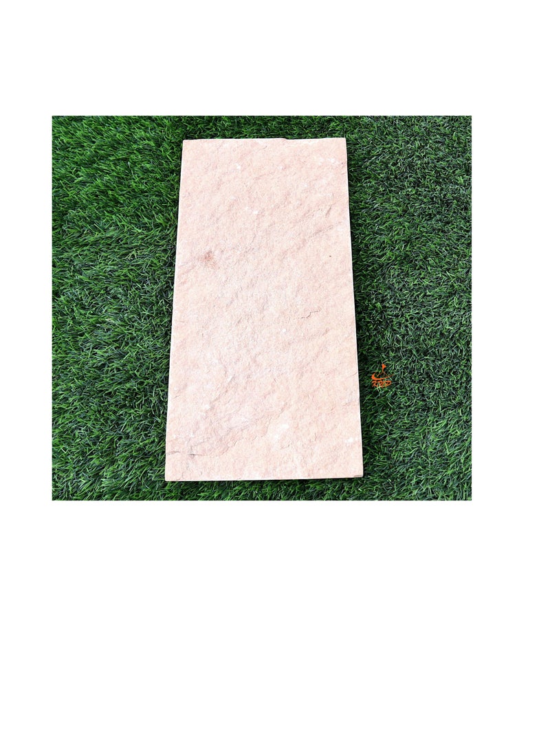 كنب أحجار متدرجة للحدائق مقاومة للانزلاق مستطيلة باللون البيج - Image 2