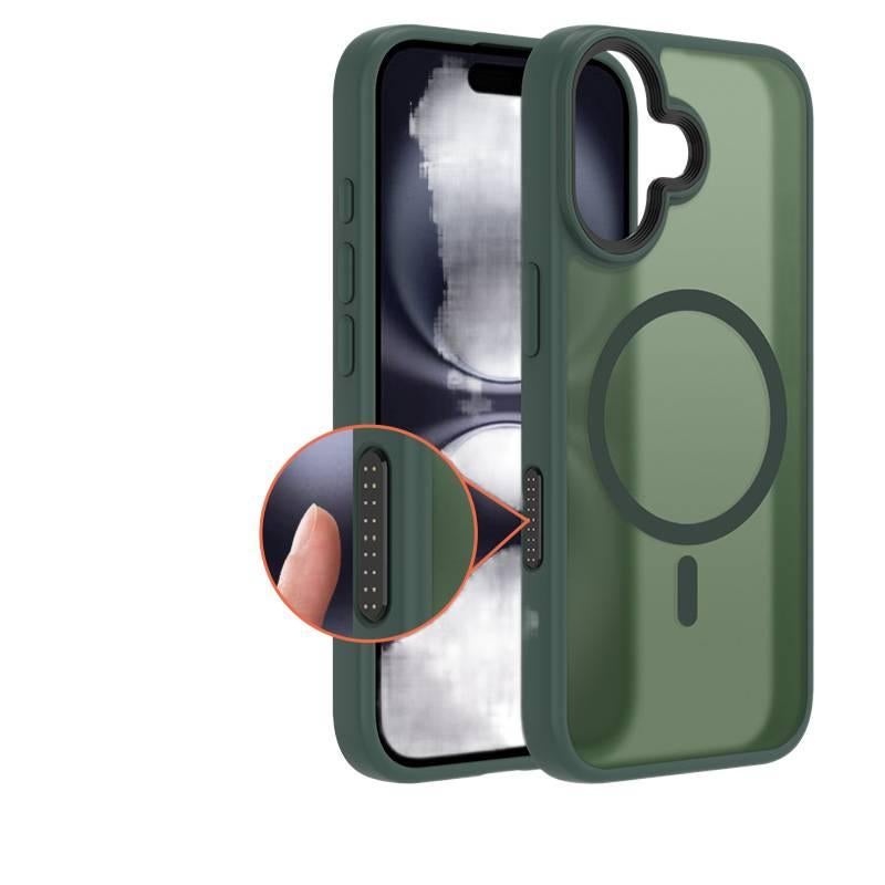 TPU MagSafe Case for iPhone 17 / 17 Air / 17 Pro / 17 Pro Max with Drop Protection and Kickstand plus Shockproof plus Strong Magnetic plus Skin Feel in Dark Green - Image 1