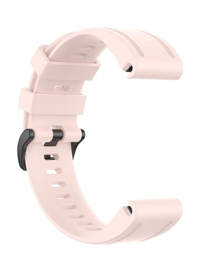 NIBEMINENT Replacement Strap Watchband with Plastic Button For Garmin Fenix 6S 20mm Light Pink - Image 4