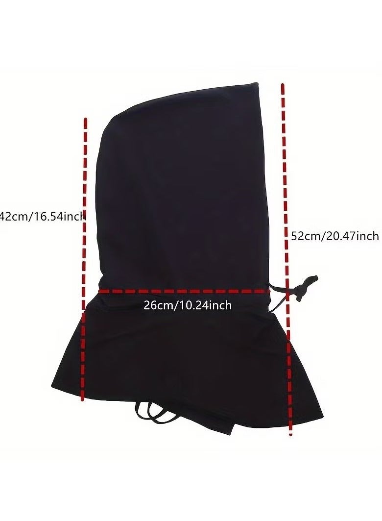 Generic Unisex Full Face Mask Hat Integrated Neck Guard Breathable Cycling Hood Ice Silky Scarf - Outdoor Sports Gear, Sunscreen Face Covering, Hand Washable, Black, Clothing | Versatile Headgear | Breathable Fabri  - Image 4
