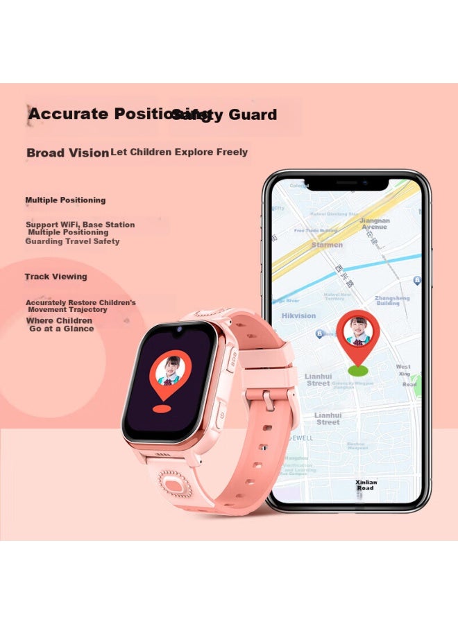 Ozing Children's Smarch, 4g Full Network, For Students And Teenagers In Middle And High School, Precise Positioning, Waterproof, Video Call Capable, Sim Card Slot, Smart Watch - Image 1