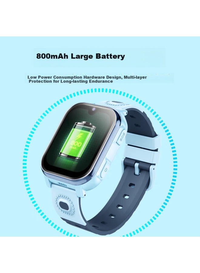 Ozing Children's Smarch, 4g Full Network, For Students And Teenagers In Middle And High School, Precise Positioning, Waterproof, Video Call Capable, Sim Card Slot, Smart Watch - Image 4