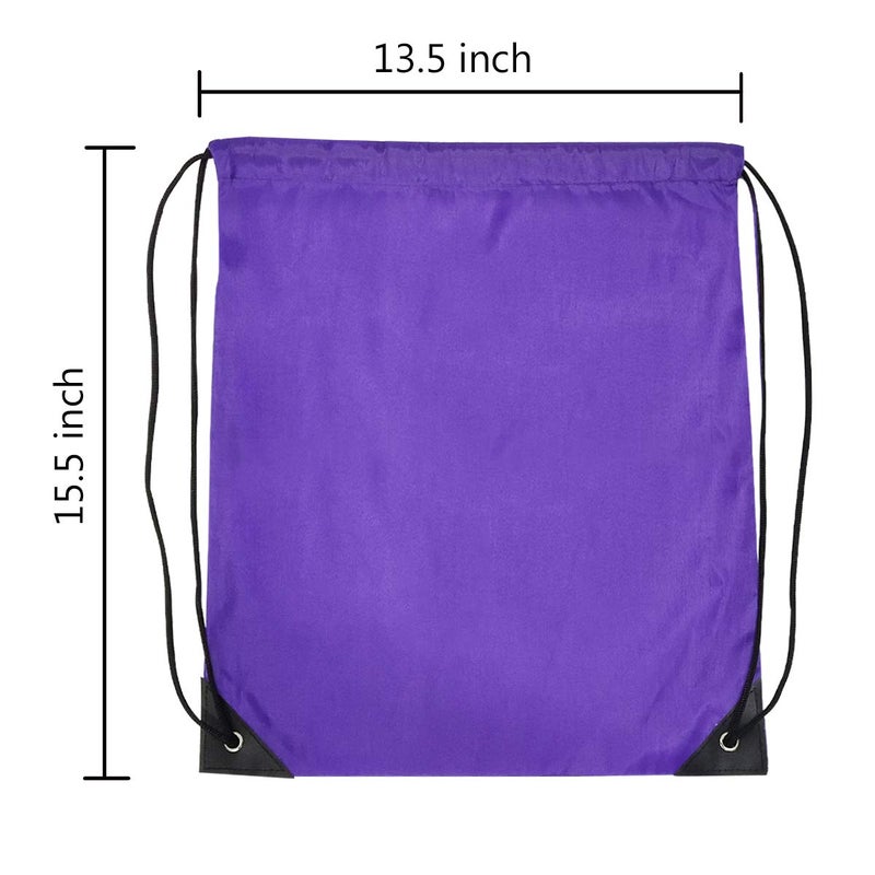 GoodtoU Drawstring Bags Bulk 20 Pack, Nylon Cinch Backpack String Bags for Gym Sports Travel Party, Lightweight Drawstring Backpack for Women Men Kids, 15.5x13.5 Inch, 10 Colors - Image 3