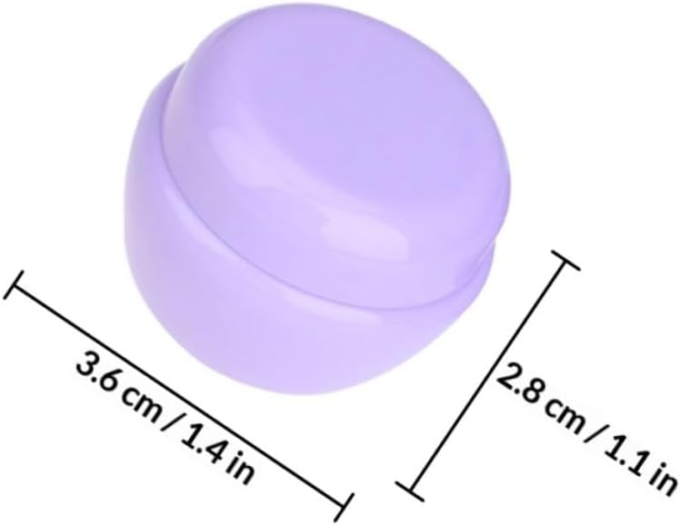 25pcs 10g Purple Mushroom Cosmetic Creams Jars Plastic Refillable Leak-proof Containers for Travel Skincare Samples - Image 2