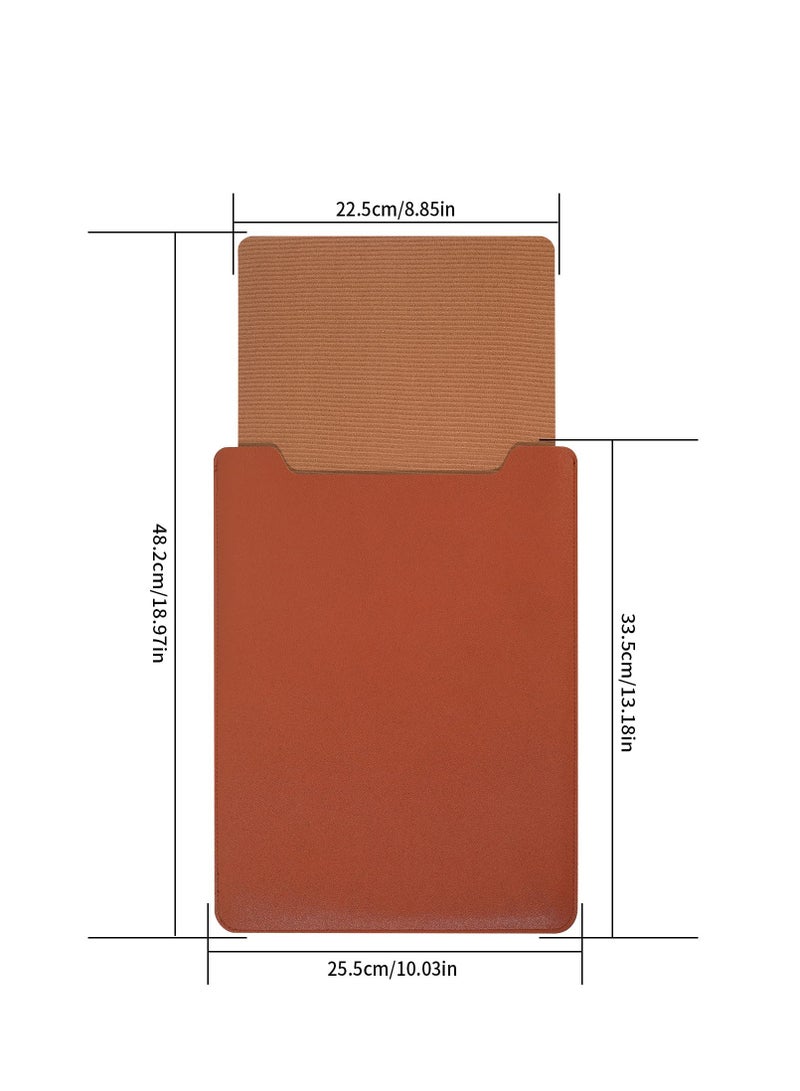 13.3-14" Laptop Sleeve Padded Laptop Case Thin Portable Versatile Laptop Case Bag Compatible with Laptop 2022 Pro 14 Inch/2015 Pro 13.3 Inch (Brown) - Image 2