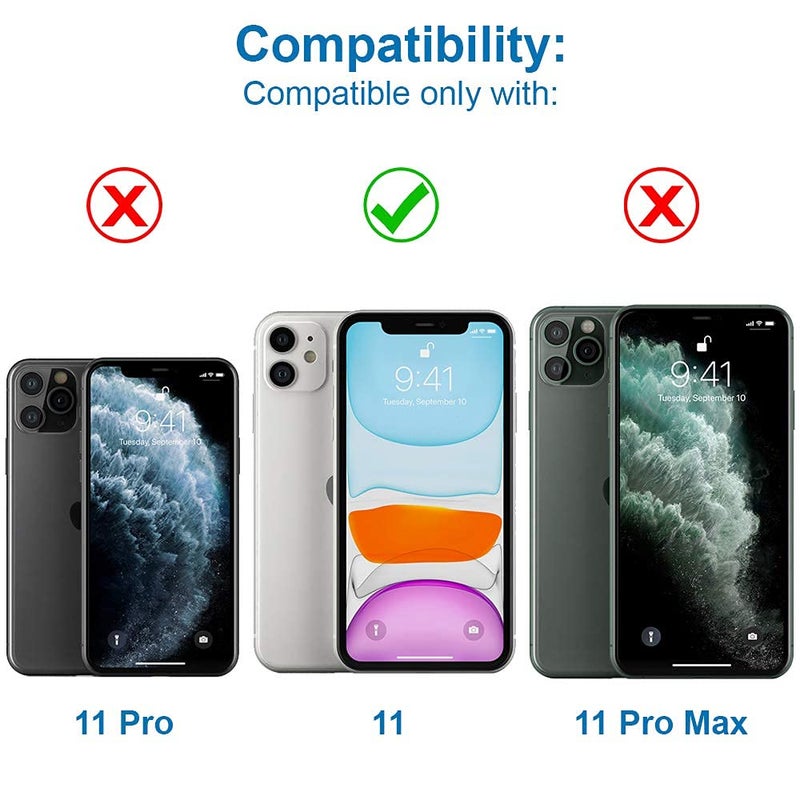 anonymous Waterproof Pre-Cut Adhesive Sticker Pack of 2 for LCD Display Frame (Apple iPhone 11) - Image 5