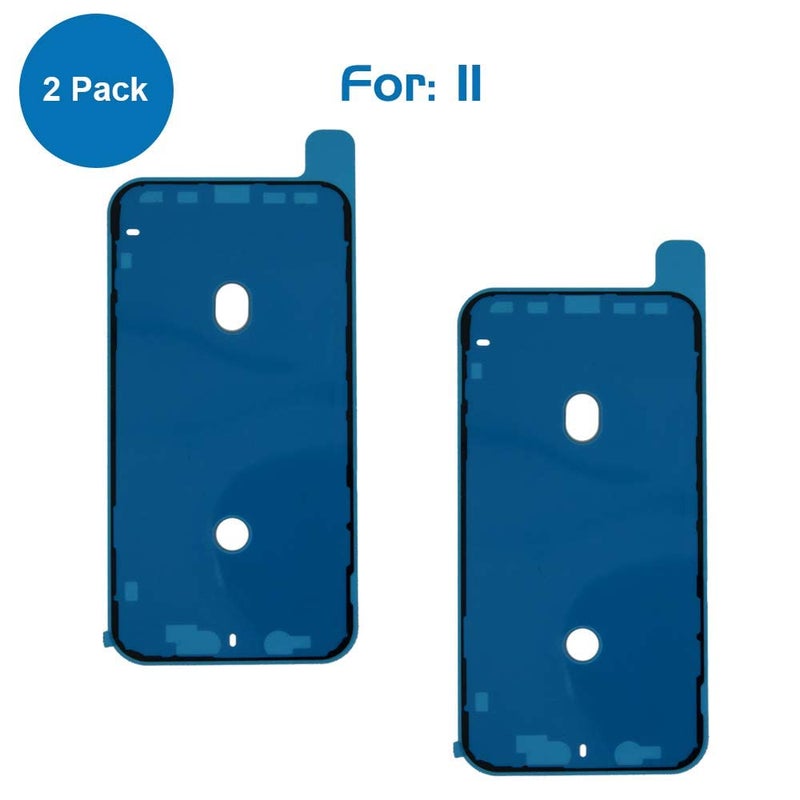 anonymous Waterproof Pre-Cut Adhesive Sticker Pack of 2 for LCD Display Frame (Apple iPhone 11) - Image 3