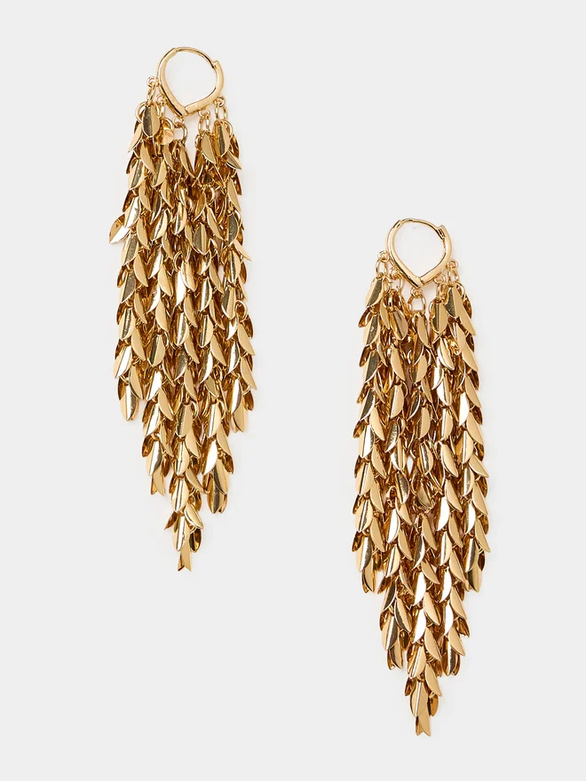 Styli Leaf Drop Earrings