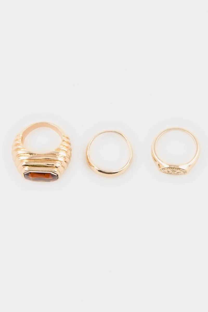 Defacto Woman 3 Piece Rings