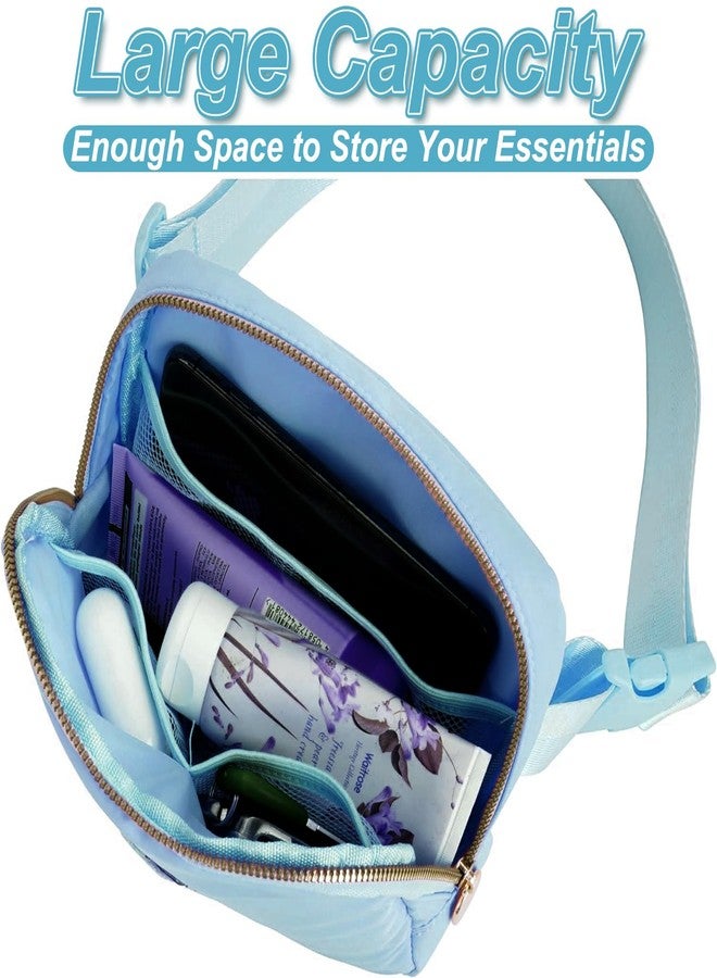 Uygafly Birthday Gifts for 6 7 8 9 10 11 12 13 Year Old Girls,Belt Bag for Women Girls Fanny Pack Crossbody Bags for Kids,Fashion Waist Packs Cute Teen Trendy Stuff Travel Essentials | Blue,S - Image 3