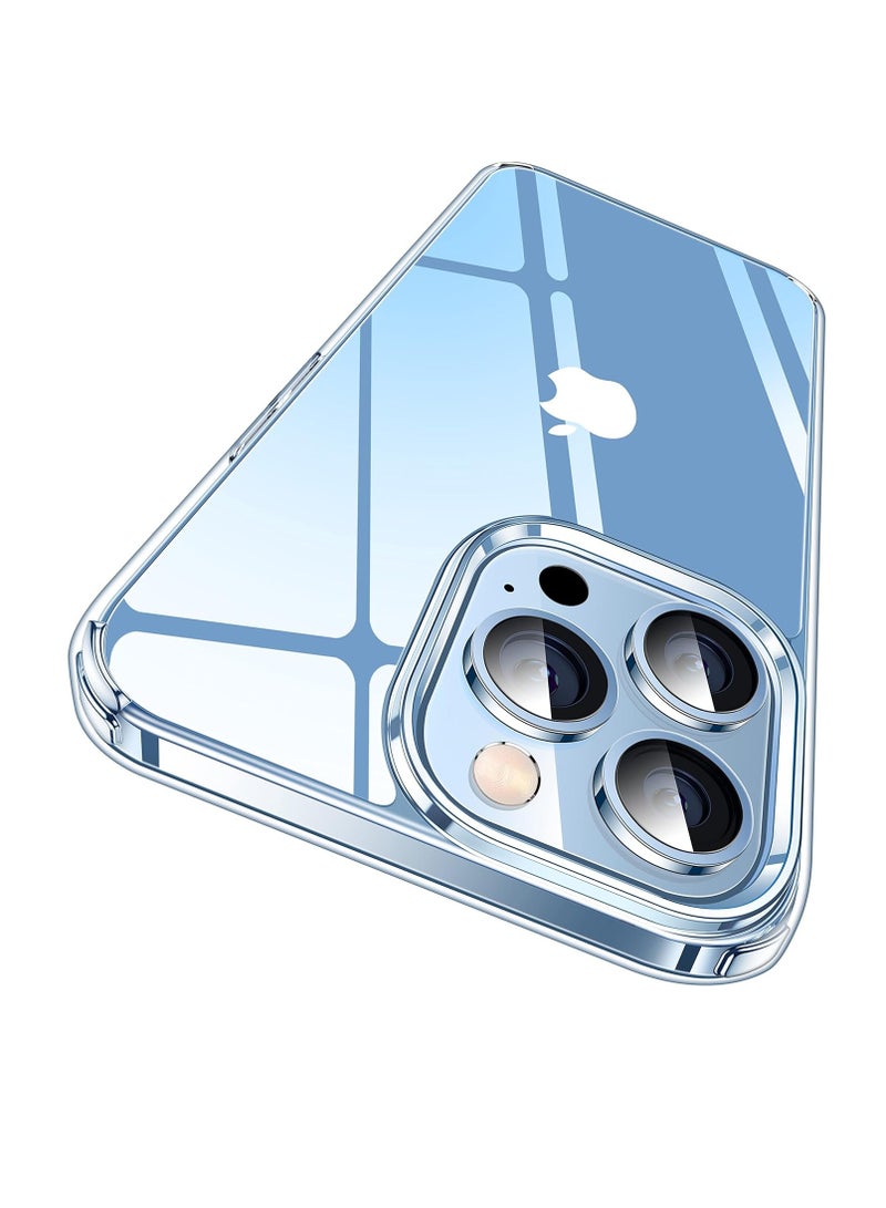 DUSALA For iPhone 13 Pro Case Crystal Clear, [Never Yellow Technology] [12FT Mil-Grade Protection] Transparent Slim Cover Women Men for iPhone 13 Pro Phone Case 6.1 inch, Clear - Image 1