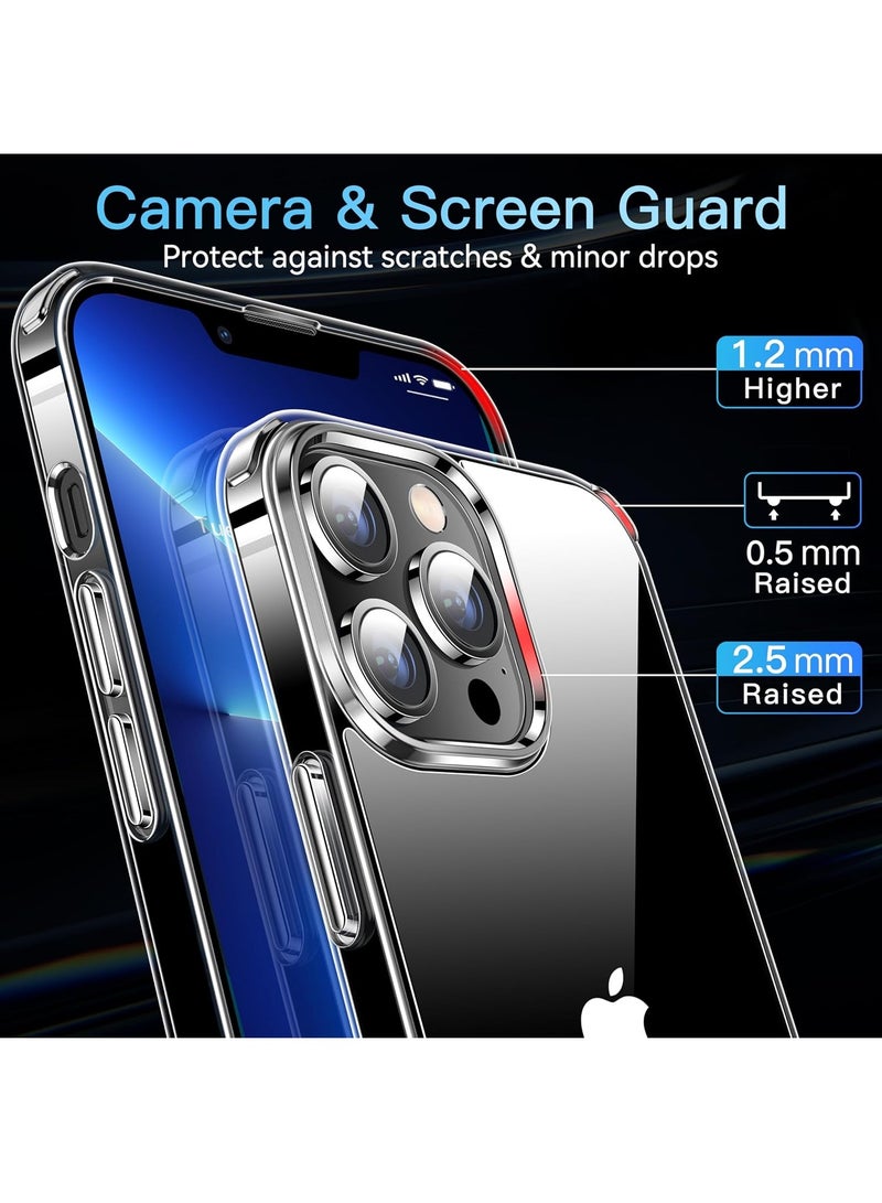 DUSALA For iPhone 13 Pro Case Crystal Clear, [Never Yellow Technology] [12FT Mil-Grade Protection] Transparent Slim Cover Women Men for iPhone 13 Pro Phone Case 6.1 inch, Clear - Image 4