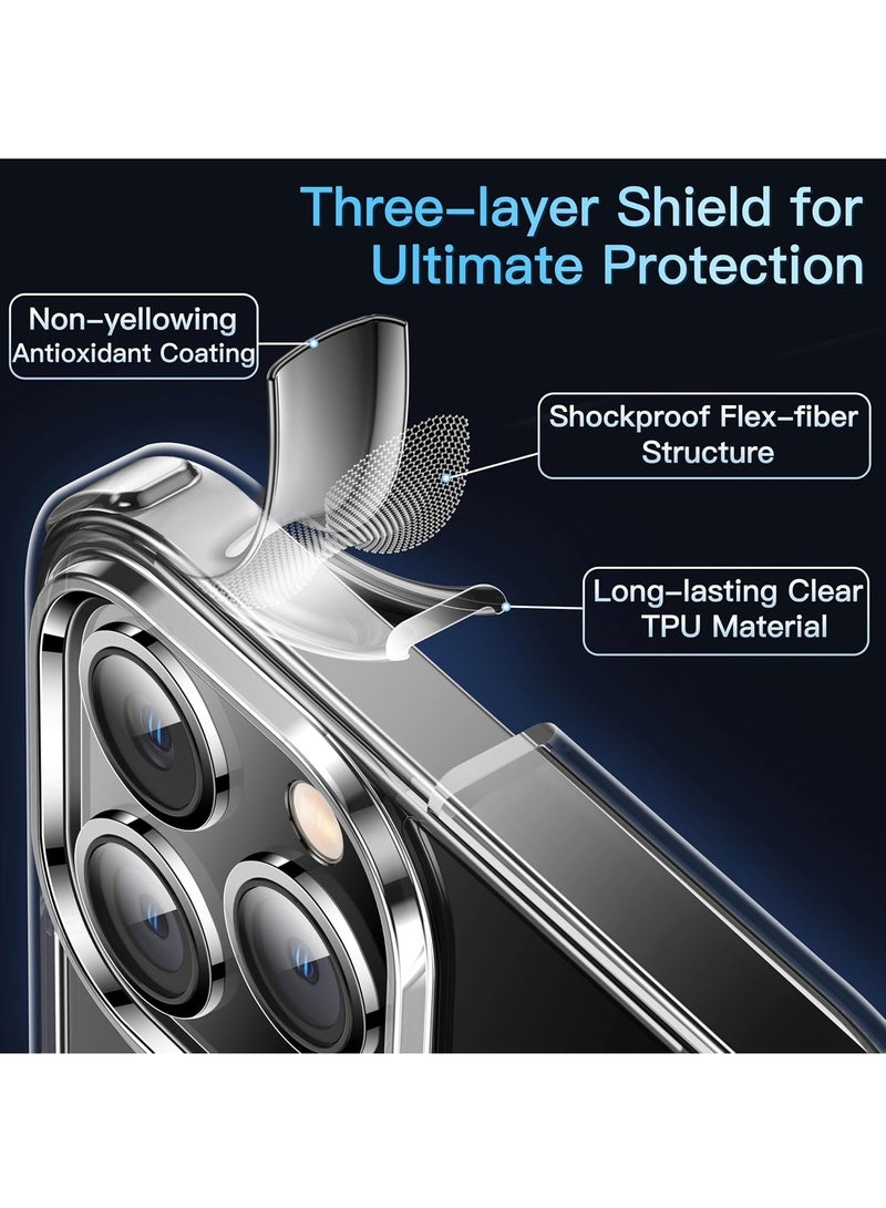 DUSALA For iPhone 13 Pro Case Crystal Clear, [Never Yellow Technology] [12FT Mil-Grade Protection] Transparent Slim Cover Women Men for iPhone 13 Pro Phone Case 6.1 inch, Clear - Image 5