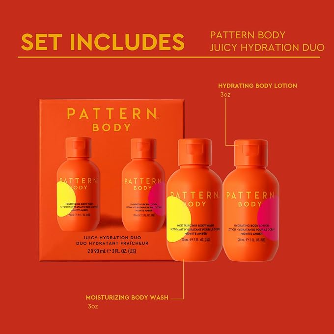 PATTERN Beauty by Tracee Ellis Ross Mini Juicy Hydration Body Duo, 2 piece set, 3 fl. oz. body lotion and 3 fl. oz. body wash - Image 2