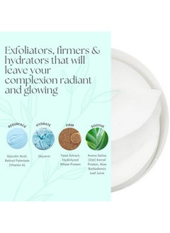 - Glycolic Resurfacing Face Pads For Smoother Skin - Glycolic Acid - Exfoliates Dead Skin Cells - Pre-Soaked Cotton Pads - Vitamin E, Aloe -2 Pack (60 Pads Each)