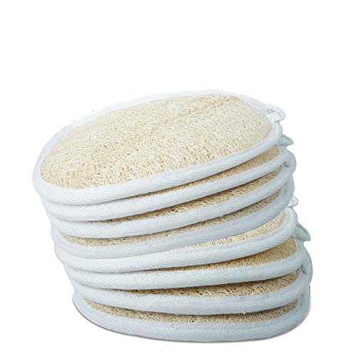 ROLIMOLI Single Side Loofah sponge body scrub bath scrubber Pack of 4 Pieces - Image 4