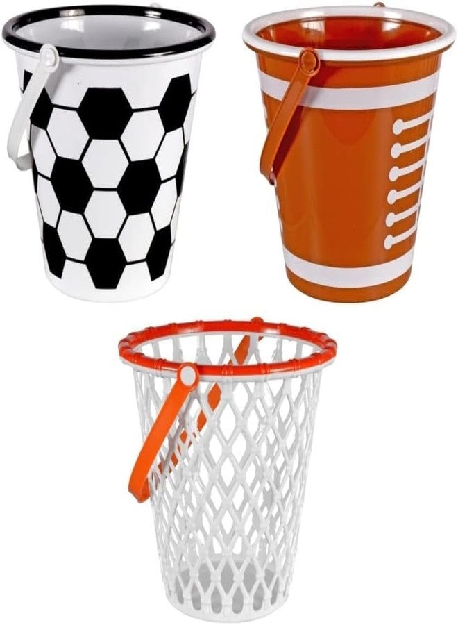 Retail Basketball Hoop Style Easter Basket Halloween Bucket - Image 3